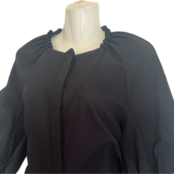 Salvatore Ferragamo Jacket Womens 12 Button Front Bishop Sleeve Italian … - Picture 4 of 15
